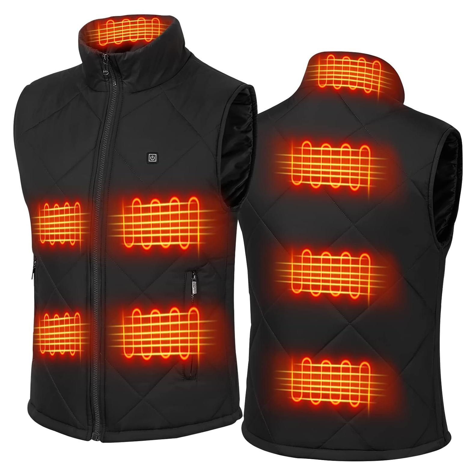 Chaleco Térmico FERNIDA USB 8 Zonas Calentamiento Invierno