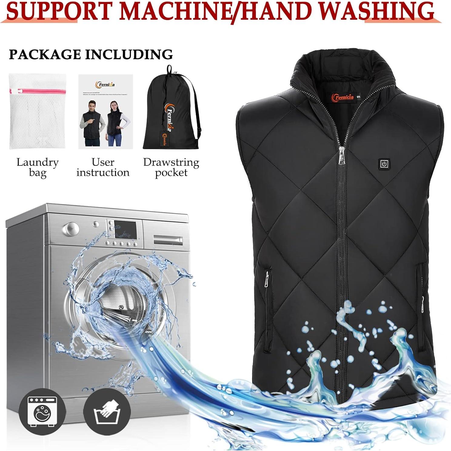 Chaleco Térmico FERNIDA USB 8 Zonas Calentamiento Invierno