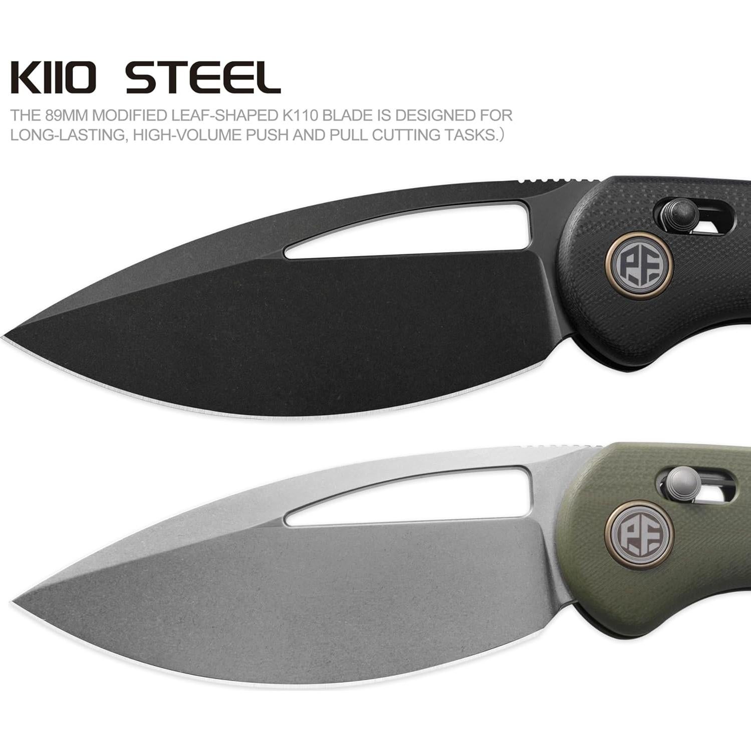 Cuchillo Plegable Pescado Petrificado PFP13 Acero K110 89mm