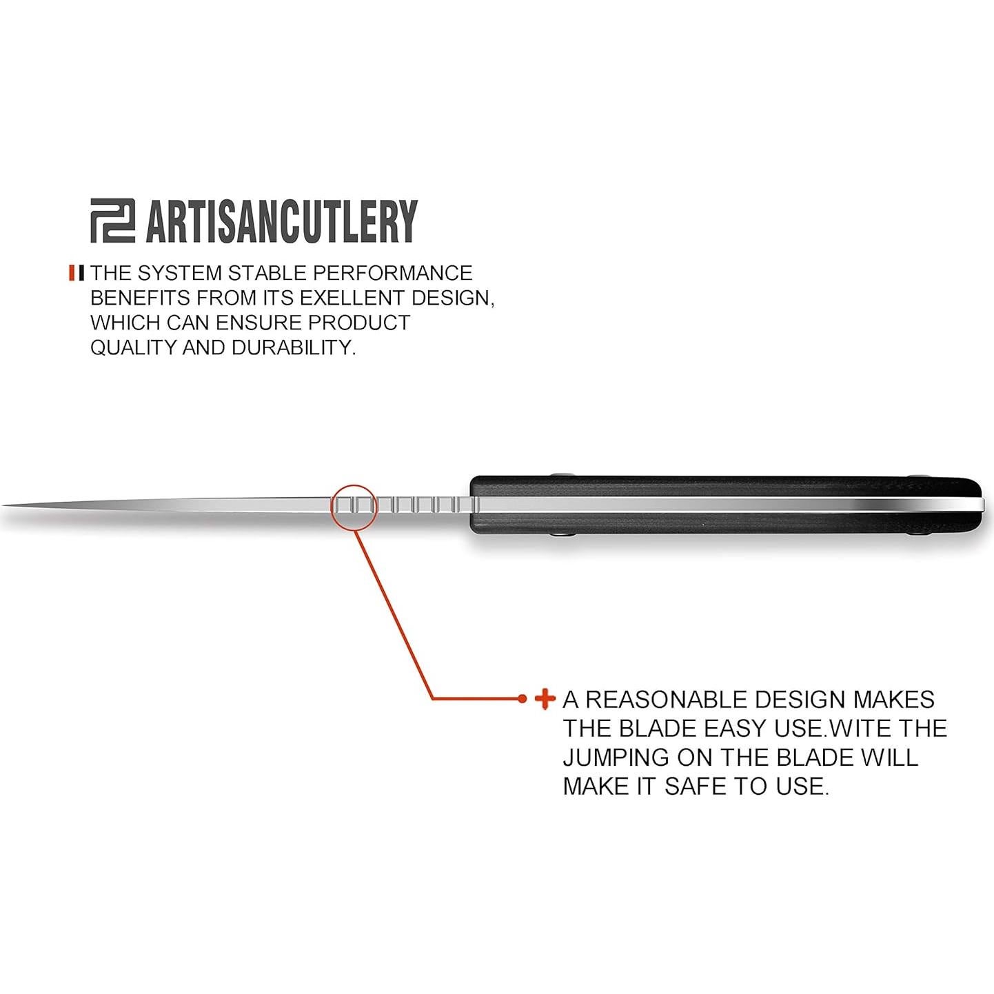 Cuchillo Táctico ArtisanCutlery Sea Snake ATZ-1842 Hoja 8 cm