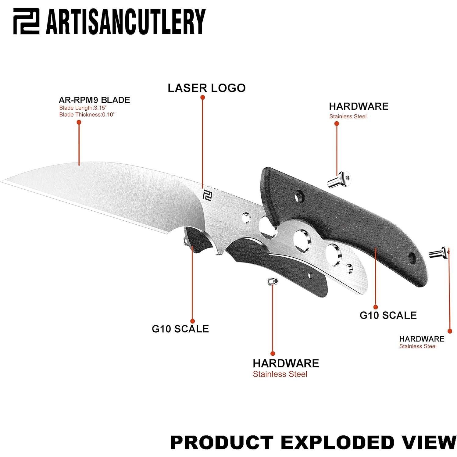 Cuchillo Táctico ArtisanCutlery Sea Snake ATZ-1842 Hoja 8 cm