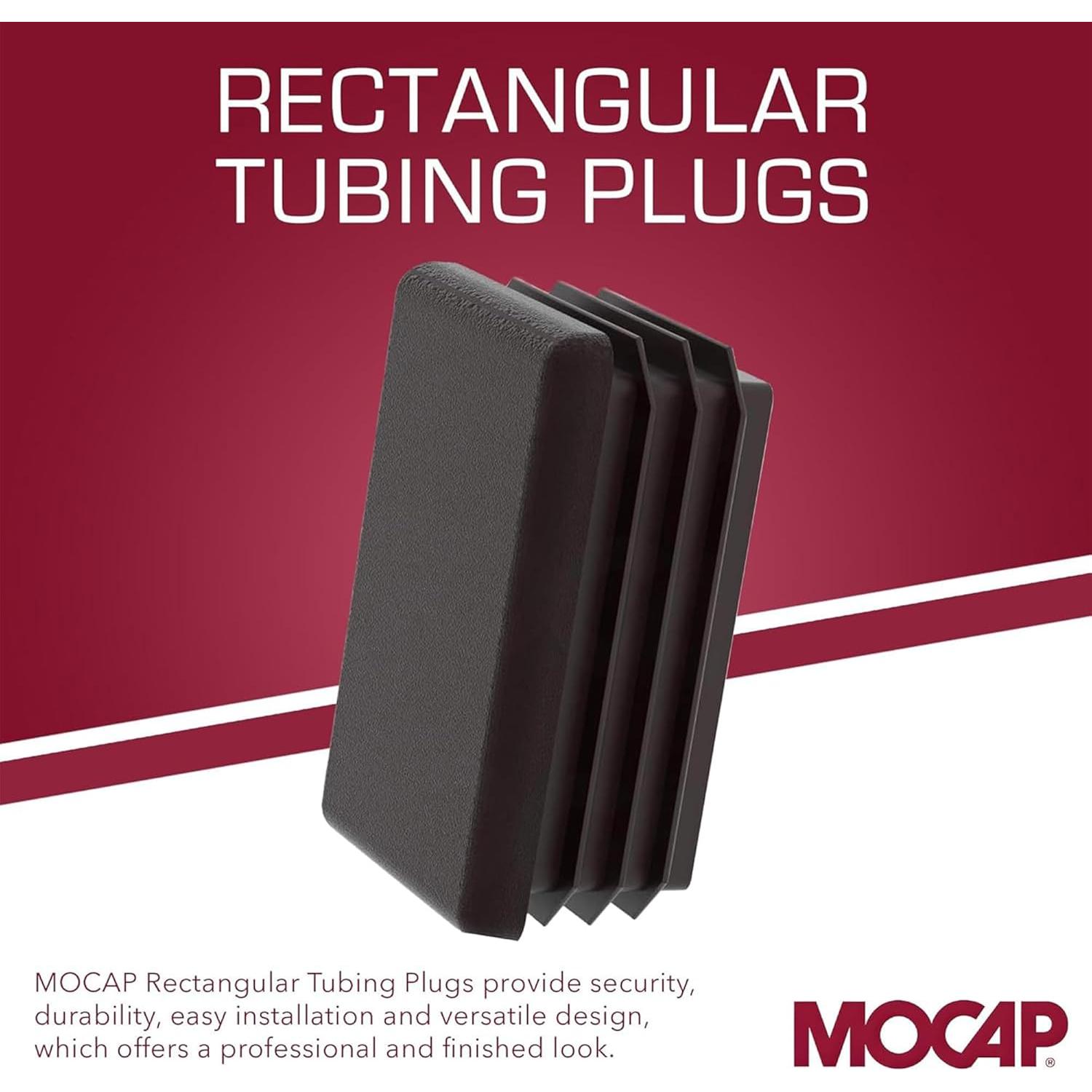 Tapa de Tubo Rectangular MOCAP 2x6" - Paquete de 2 - 4.2-5.2mm