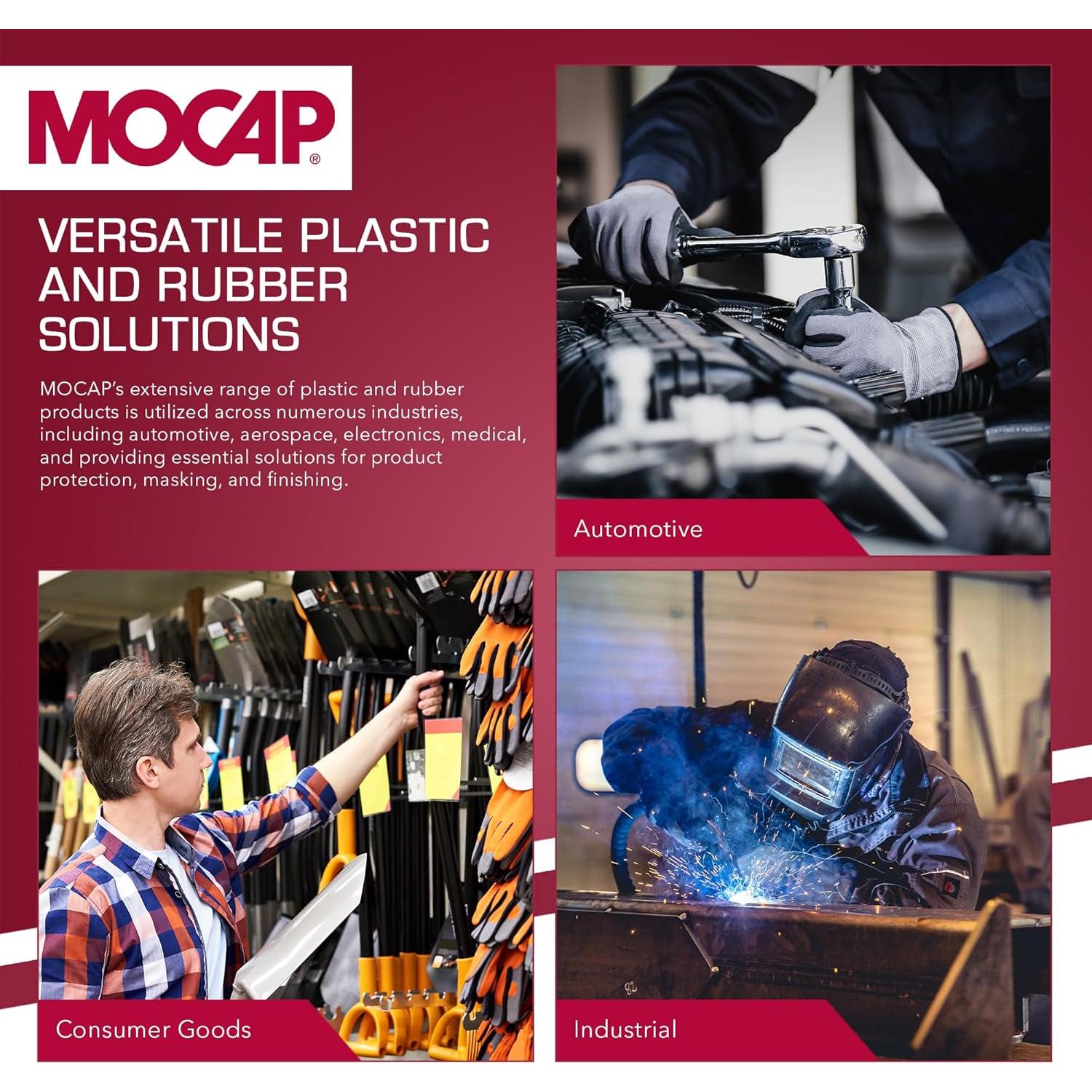 Tapa de Tubo Rectangular MOCAP 2x6" - Paquete de 2 - 4.2-5.2mm