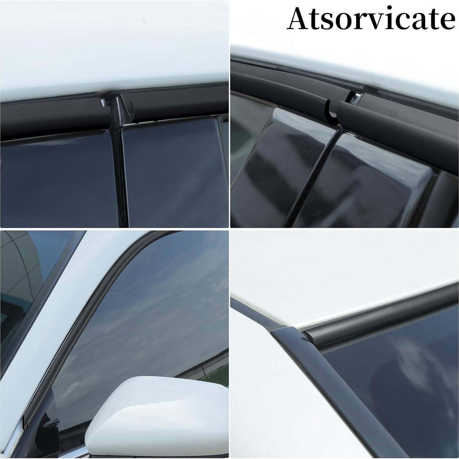 Canal de Drenaje de Agua Atsorvicate 3.08m Negro para Ventanas