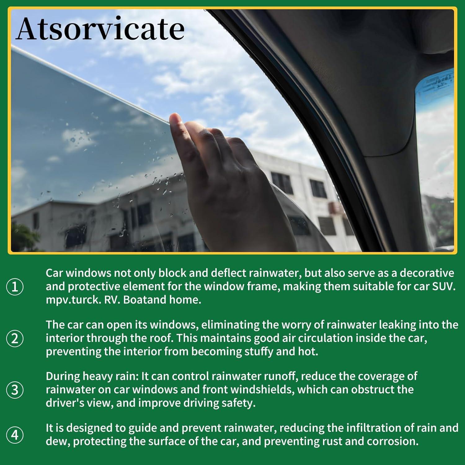 Canal de Drenaje de Agua Atsorvicate 3.08m Negro para Ventanas