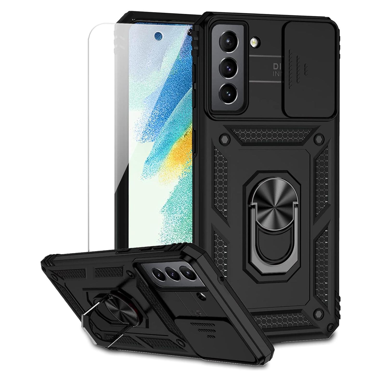 Funda Samsung Galaxy S21 FE 5G con soporte y protección HD