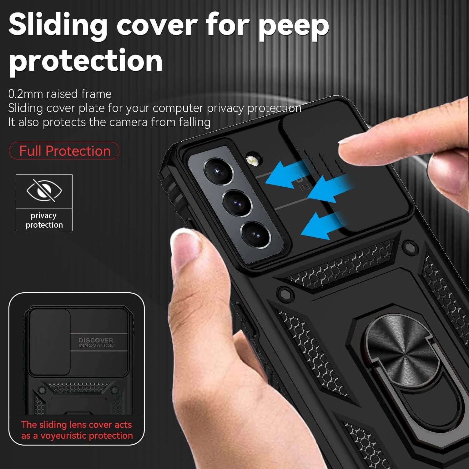 Funda Samsung Galaxy S21 FE 5G con soporte y protección HD