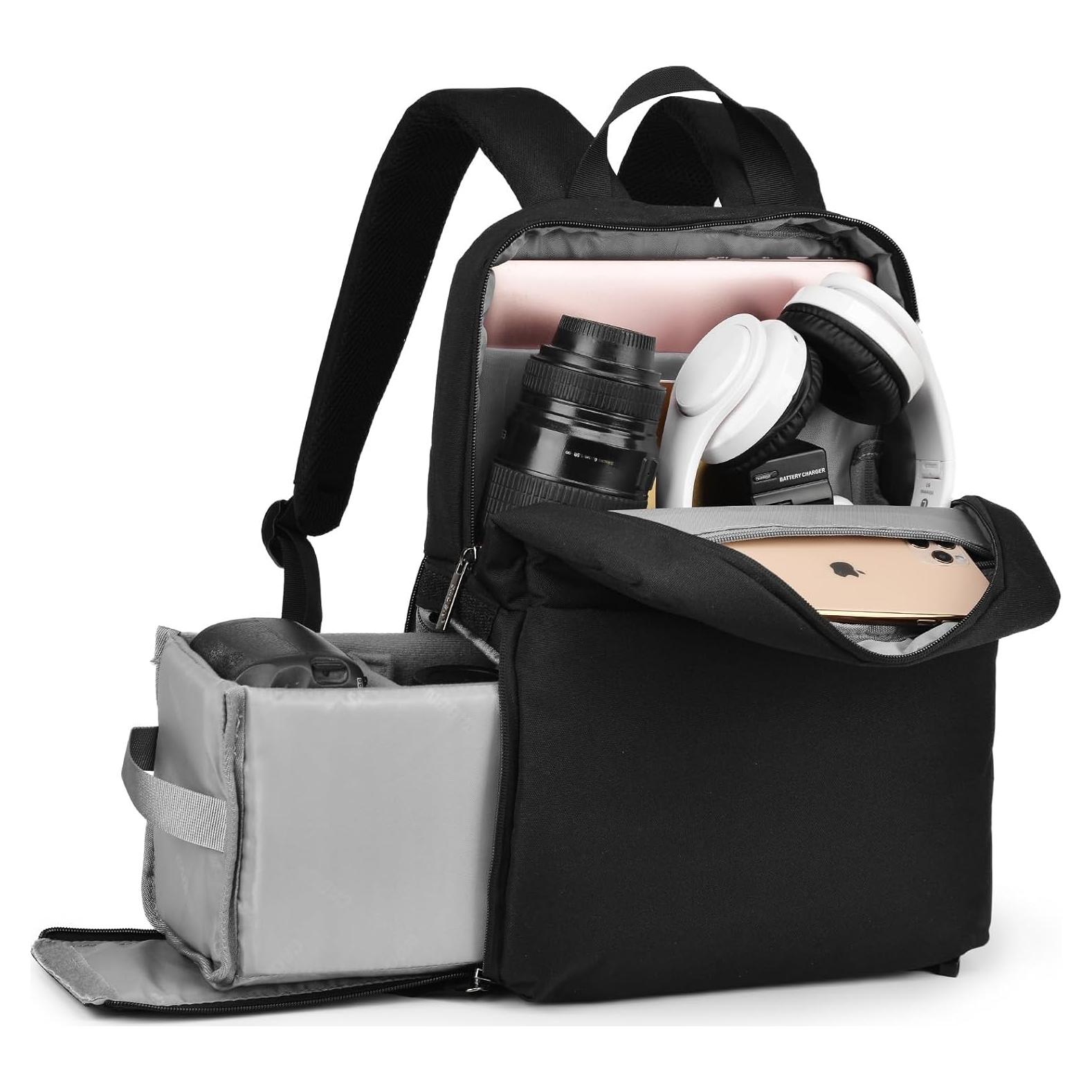 Mochila para Cámara CADeN L4 Impermeable con Compartimento Laptop 14"