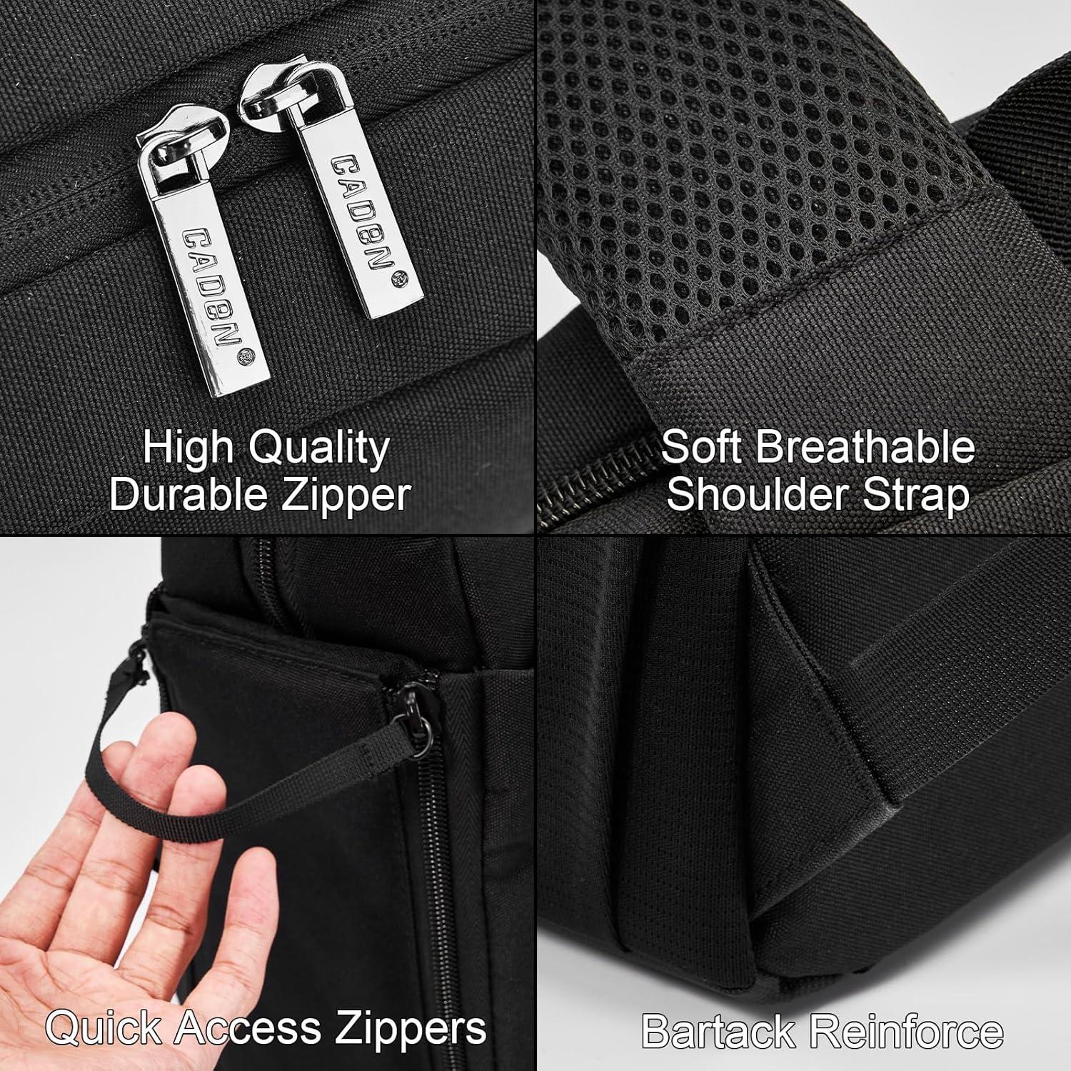 Mochila para Cámara CADeN L4 Impermeable con Compartimento Laptop 14"