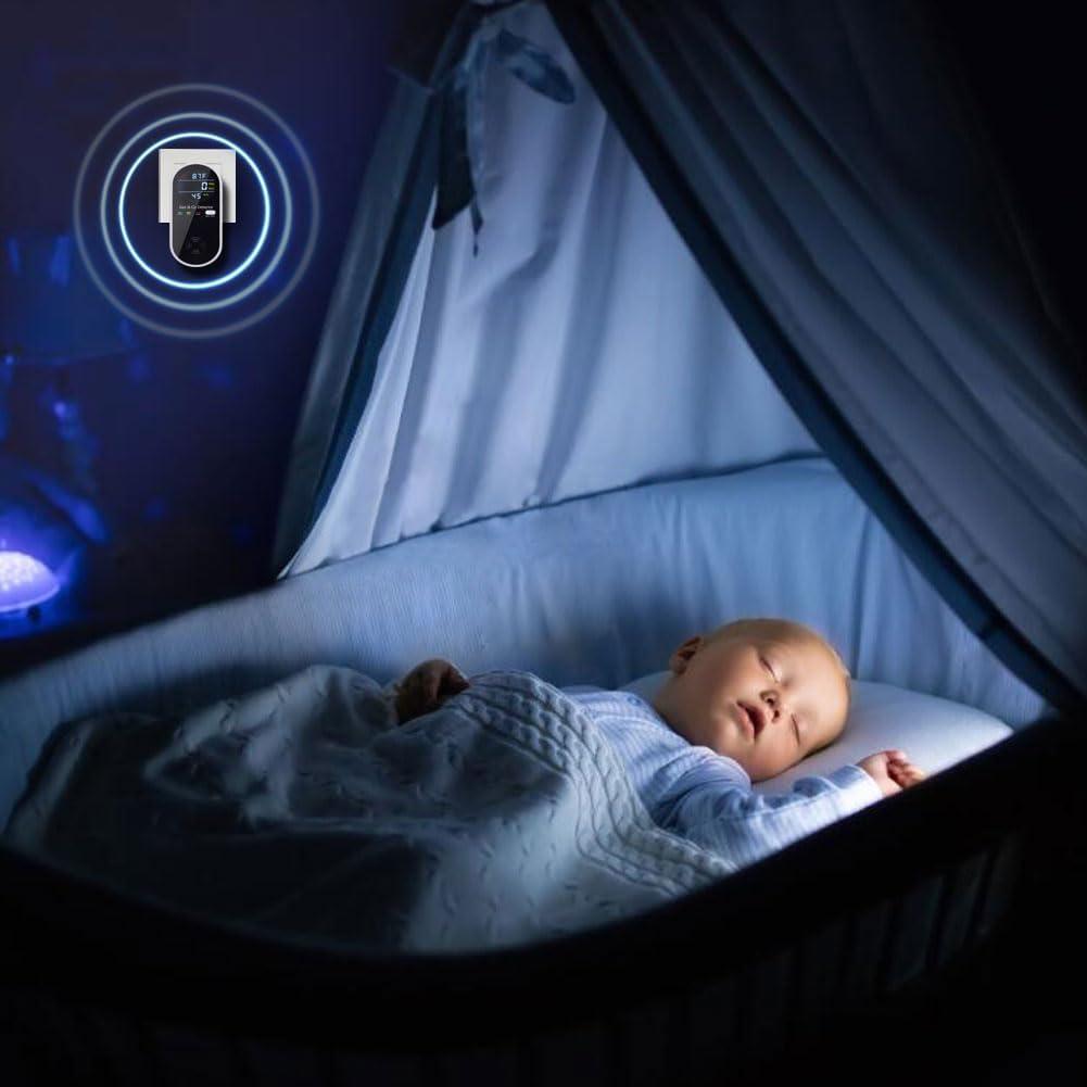 Detector de Gas y Monóxido WESHLGD 4 en 1 Enchufable