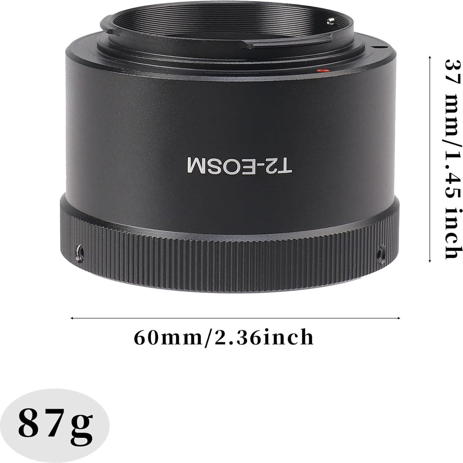 Adaptador de Lente Hersmay T2 a Canon EF-M - Enfoque Manual