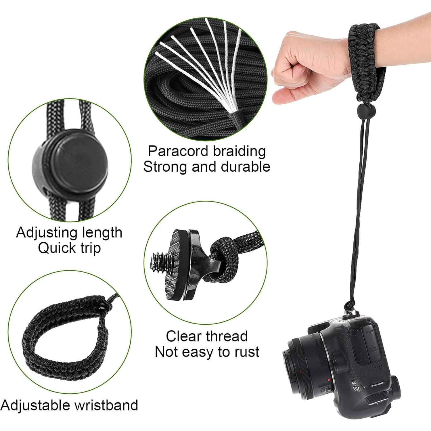 Correa de Muñeca Ajustable JIEYAO para Cámara Nylon 30 cm
