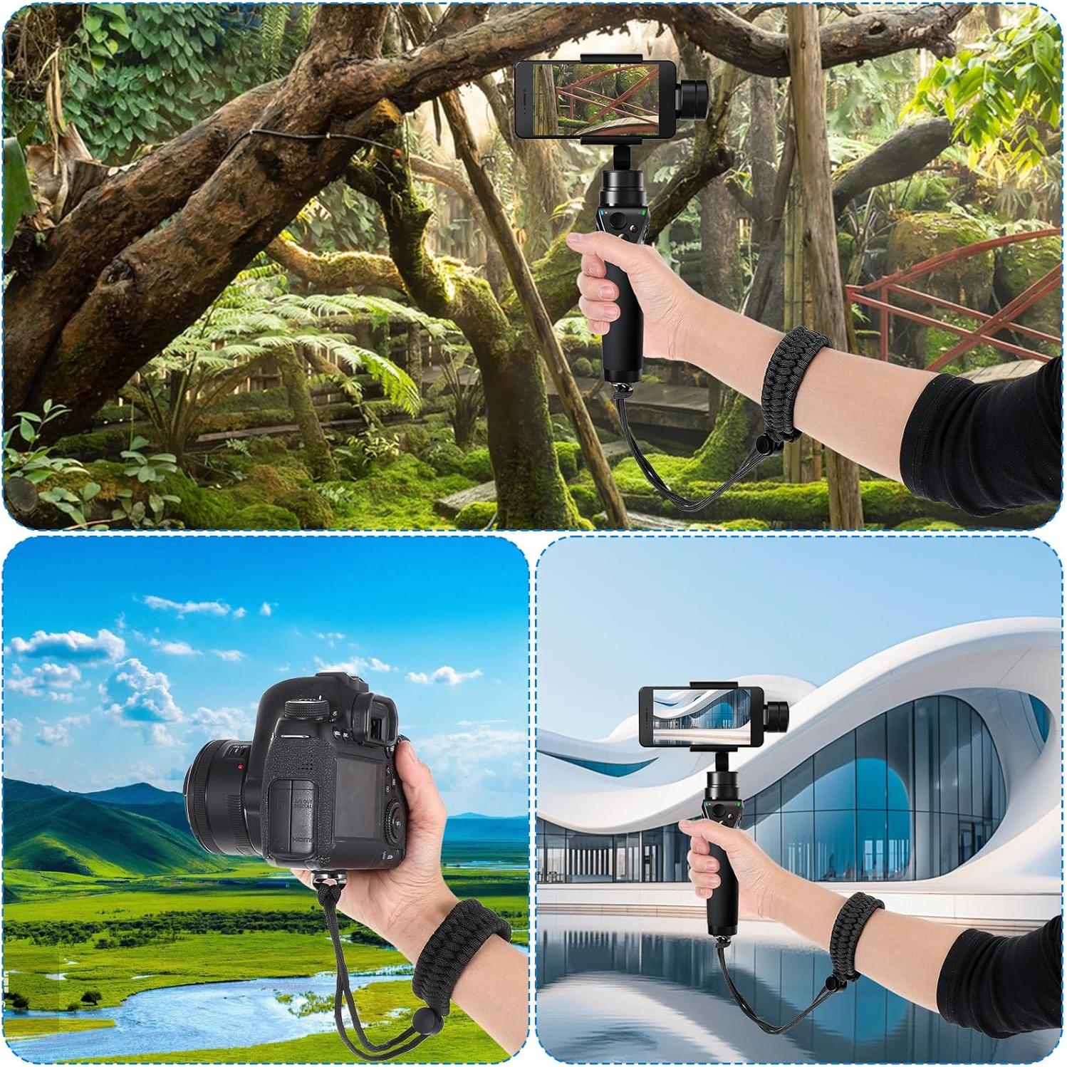 Correa de Muñeca Ajustable JIEYAO para Cámara Nylon 30 cm