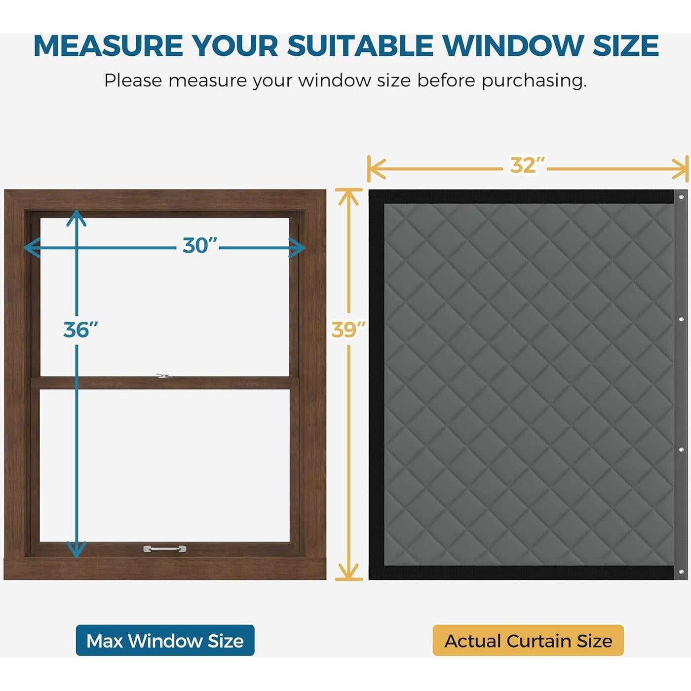 Cortina Aislante de Ventana 99x81 cm Augblinds Gris