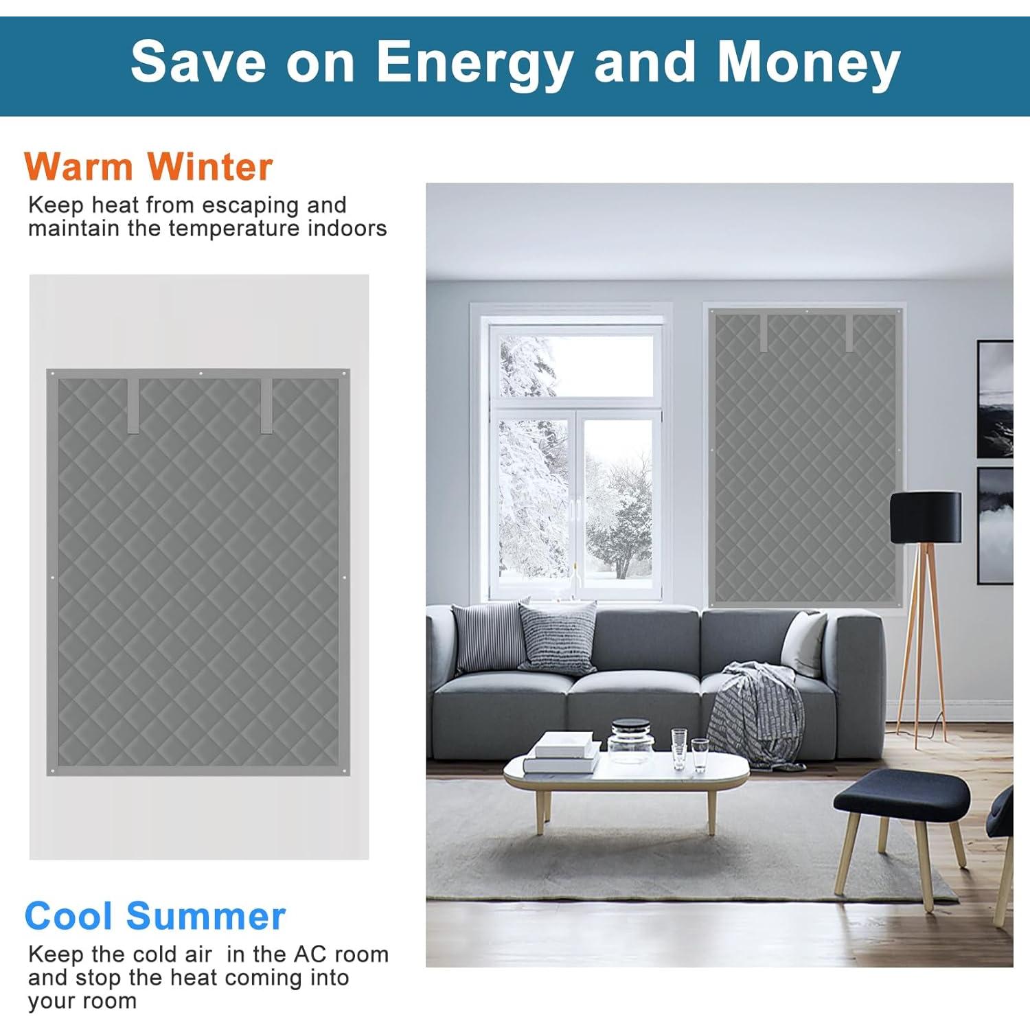 Cortina Aislante de Ventana 99x81 cm Augblinds Gris