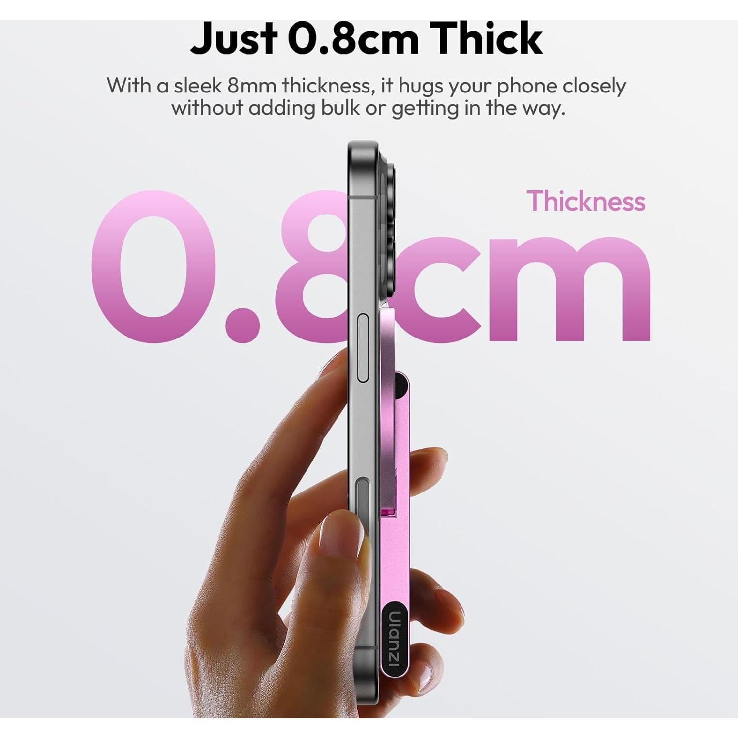 Soporte de trípode magnético ULANZI MA60 para iPhone Rosa