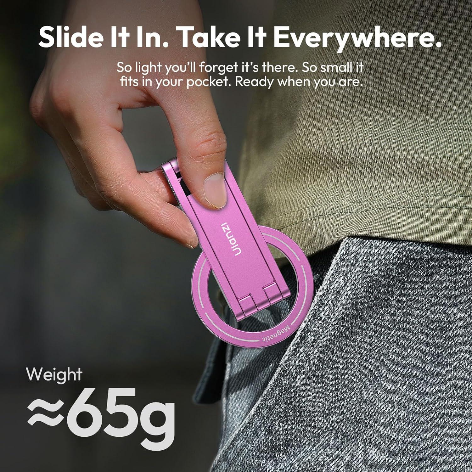 Soporte de trípode magnético ULANZI MA60 para iPhone Rosa