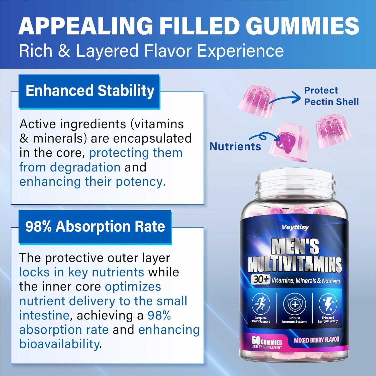 Gomitas Multivitamínicas Metiladas Veyttisy 60 Unidades Bayas Mixtas