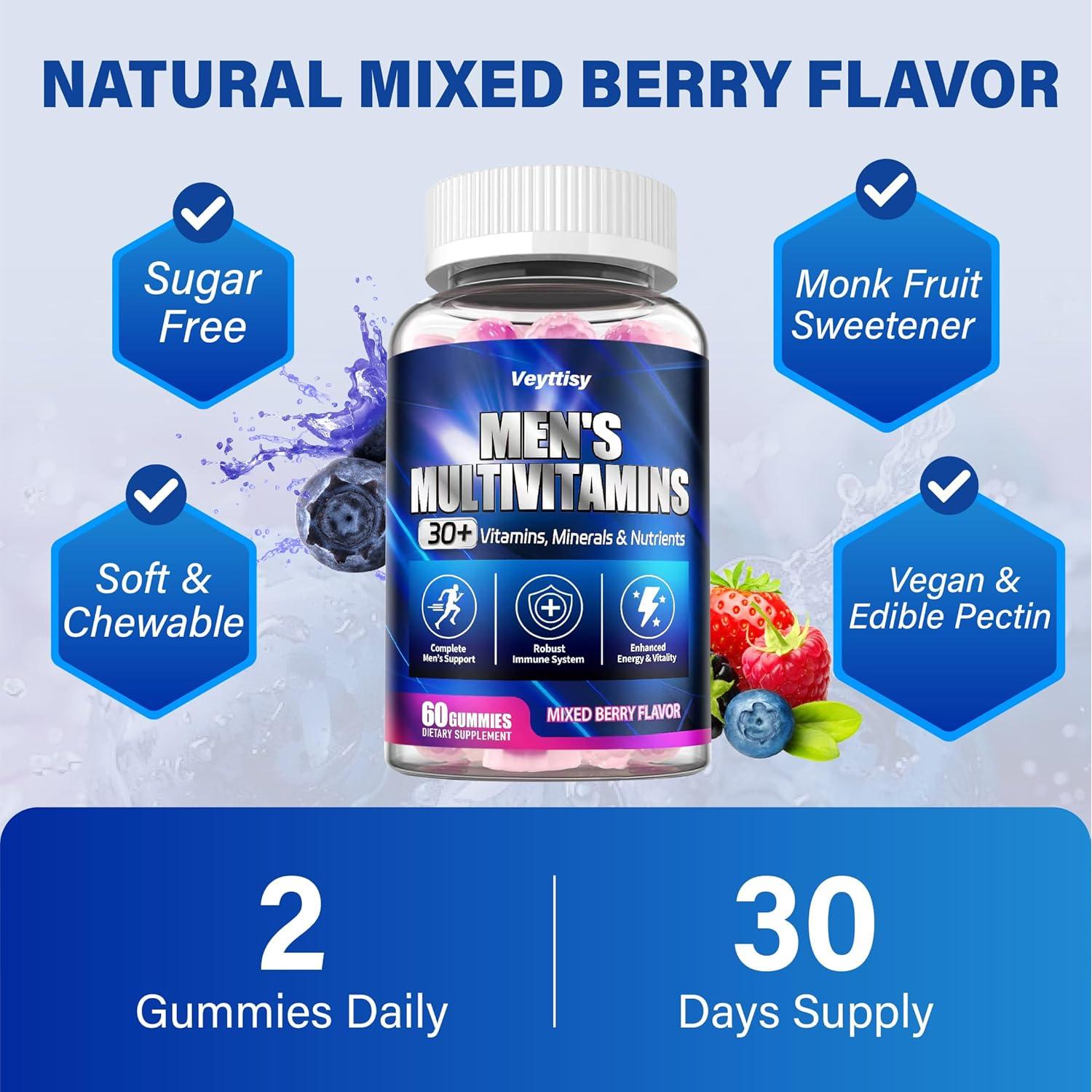 Gomitas Multivitamínicas Metiladas Veyttisy 60 Unidades Bayas Mixtas