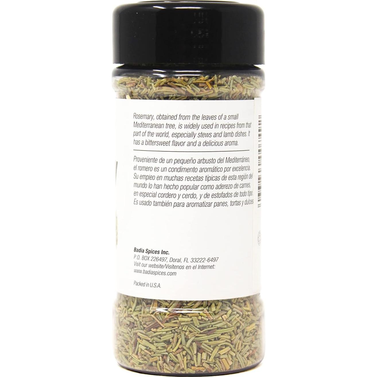 Hojas de Romero Secas Badia 28.35 g - Hierba Aromática Sin Gluten