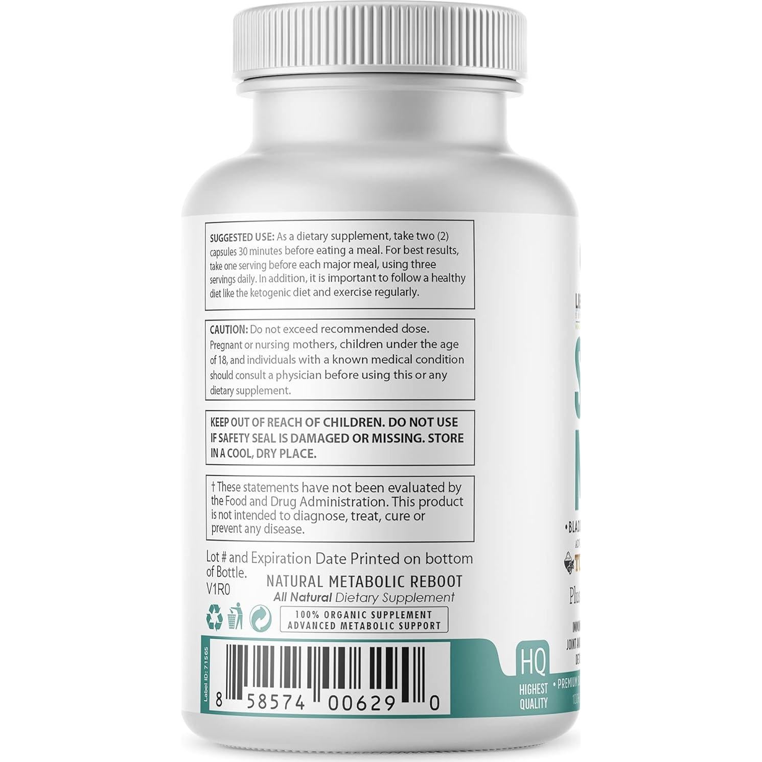 Píldoras de Musgo Marino Irlandés Orgánico Liberazen - 60 Cápsulas