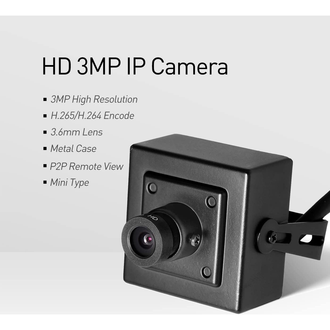 Cámara de Seguridad IP RevoTech I706-4 Mini 3MP 180°