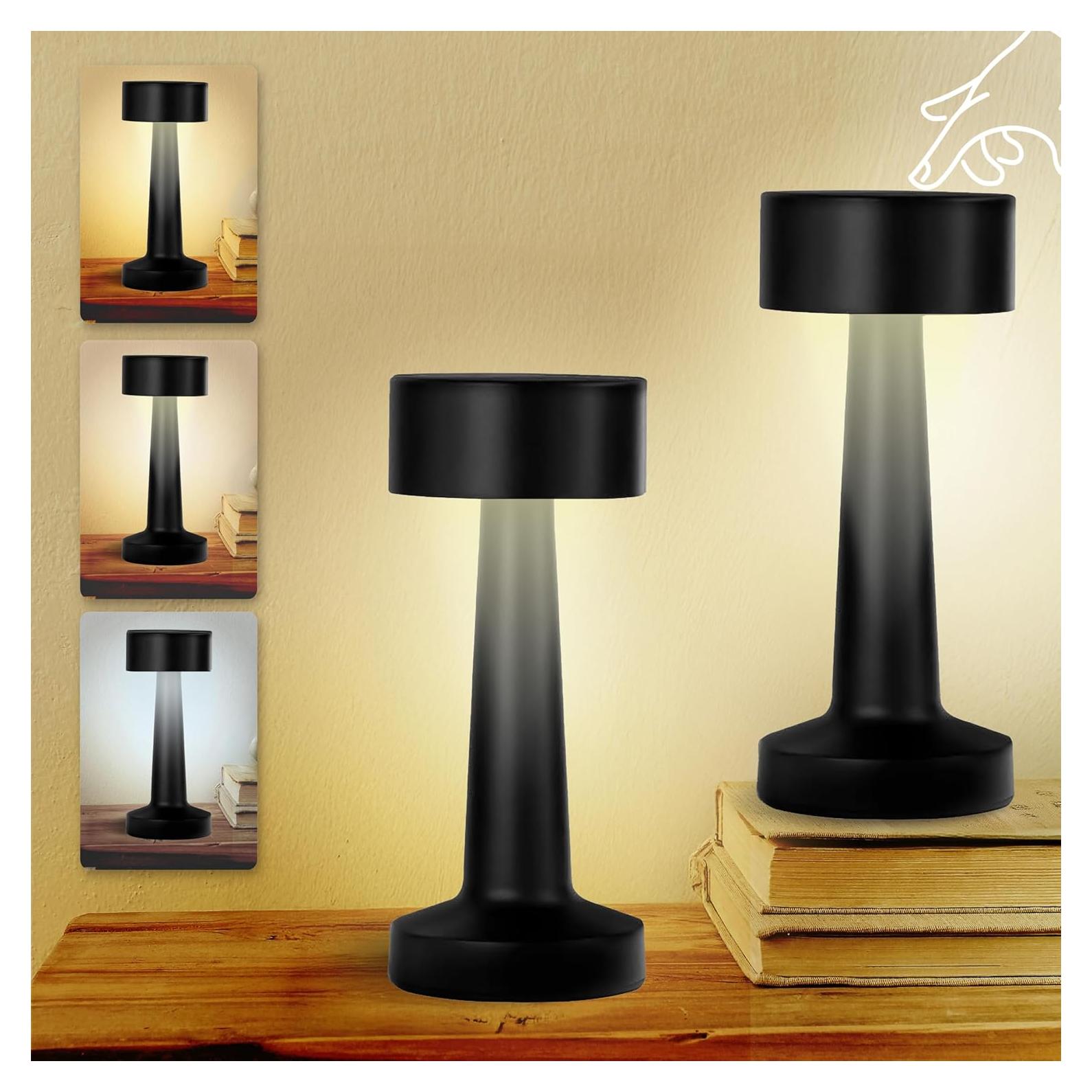 Lámpara de Mesa Inalámbrica Bell+Howell LED Recargable 22.8cm