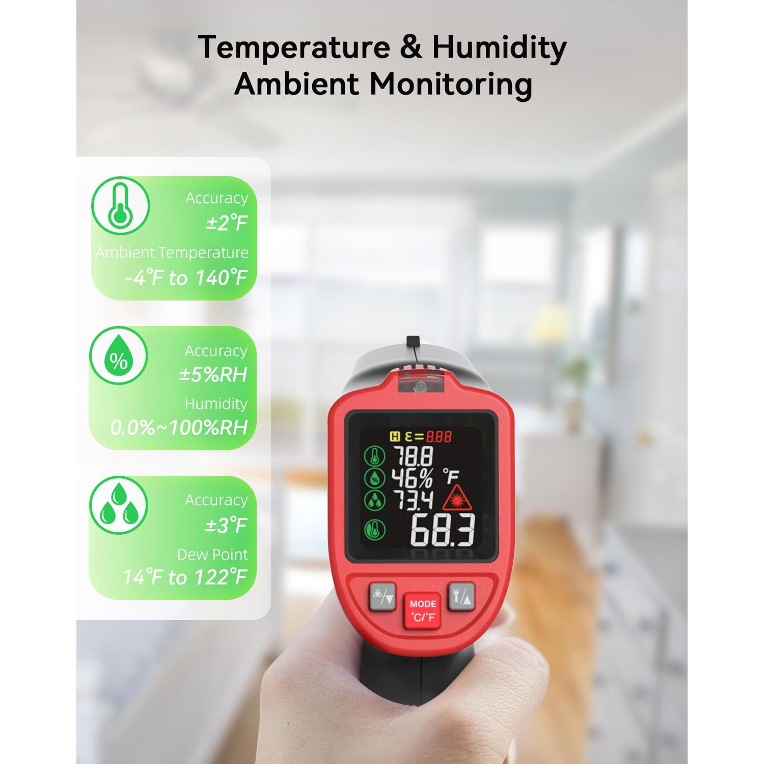 Termómetro Infrarrojo Digital Cosmicscope CM650 -50°C a 650°C