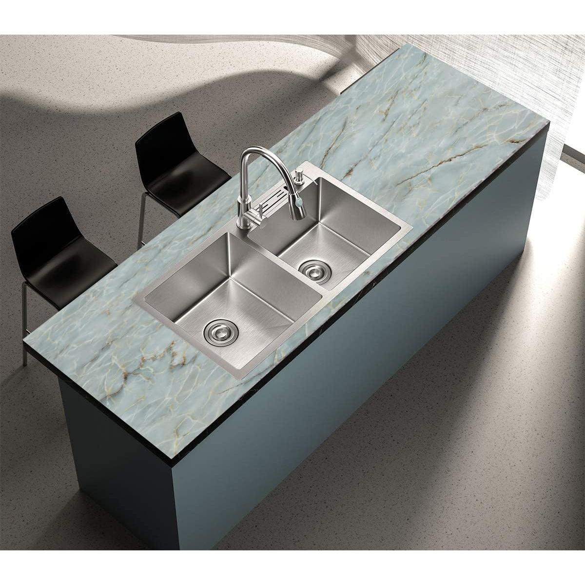 Papel Contacto Autoadhesivo Yancorp Verde Mármol 30x305 cm