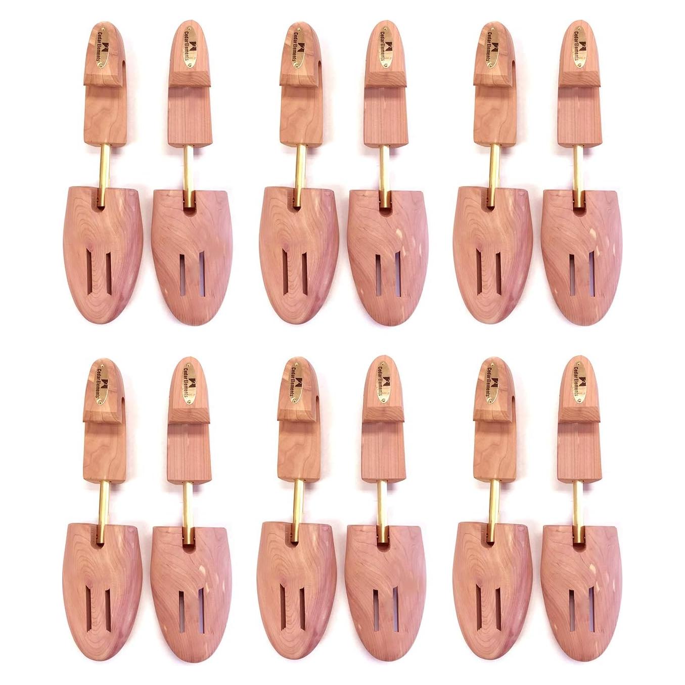 Zapatos de Cedro Aromático M&N - 6 Pares - Talla Mediana