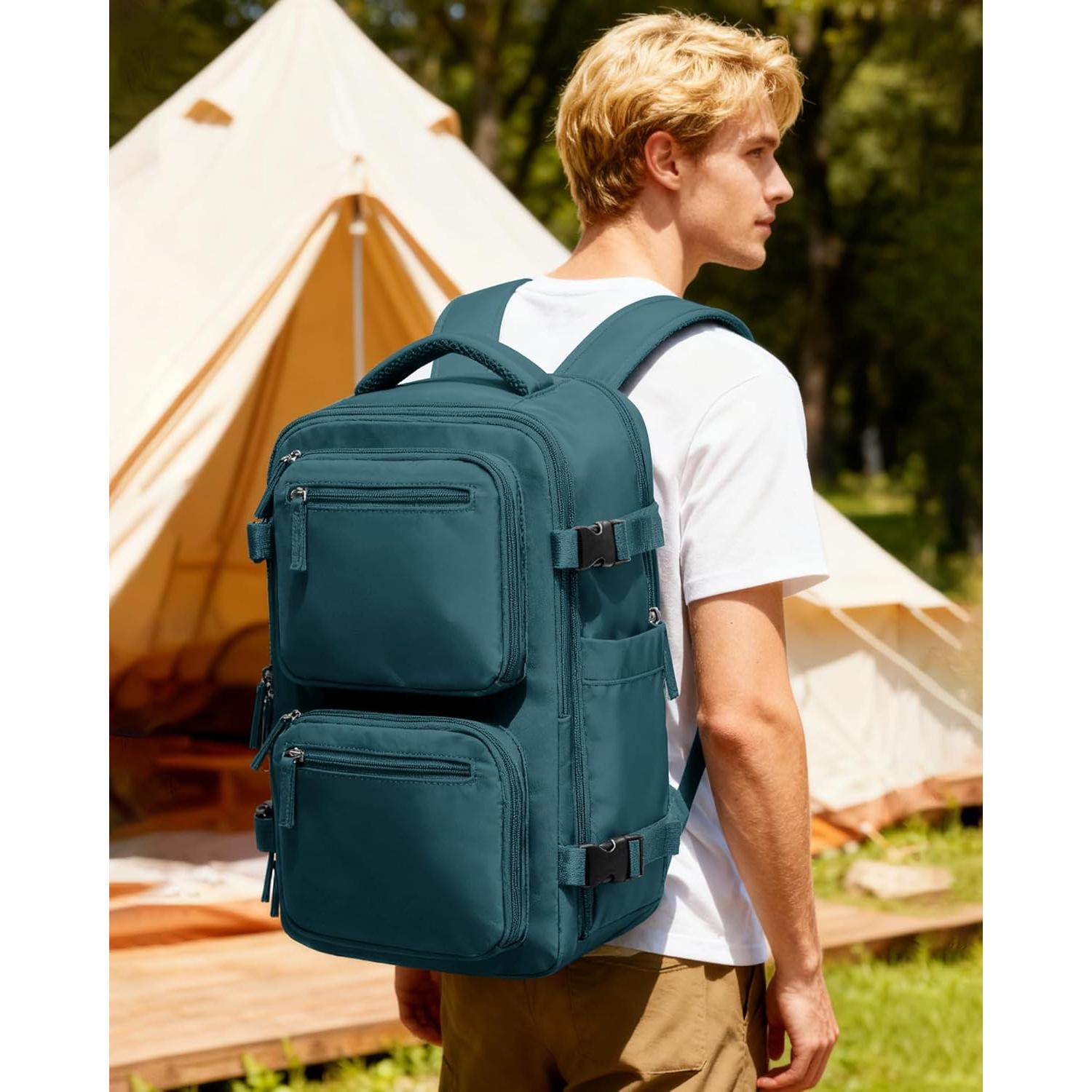 Mochila Vacpack Suradar 20L Azul Pavo Real con Compresión