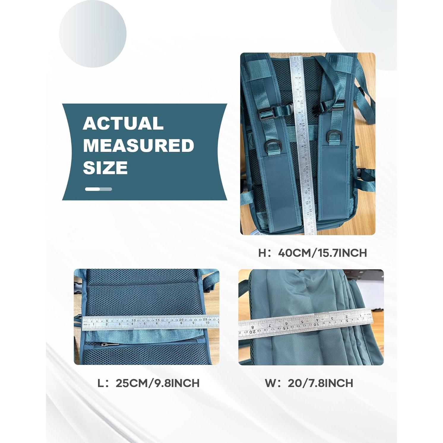 Mochila Vacpack Suradar 20L Azul Pavo Real con Compresión