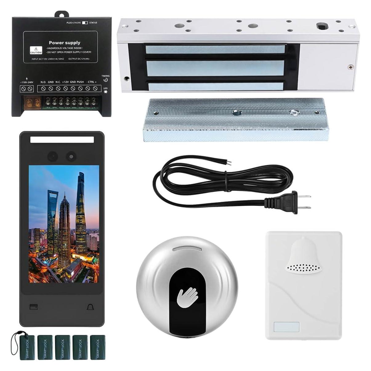 Sistema de Control de Acceso Facial YUHANUS con Cerradura 544kg