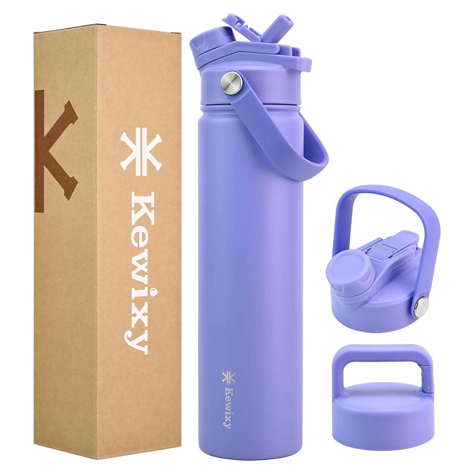 Botella de Agua Aislada KEWIXY 24 oz Acero Inoxidable Azul