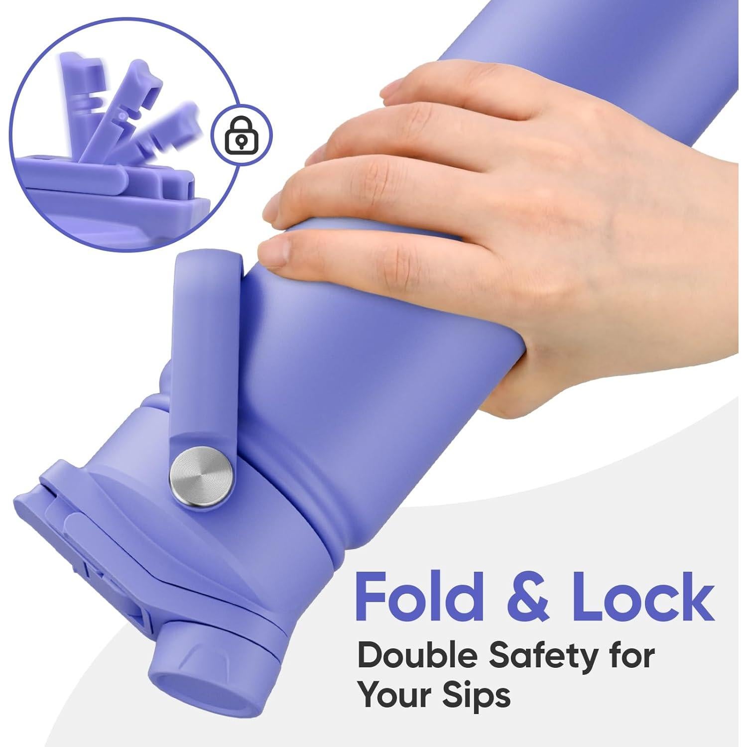 Botella de Agua Aislada KEWIXY 24 oz Acero Inoxidable Azul