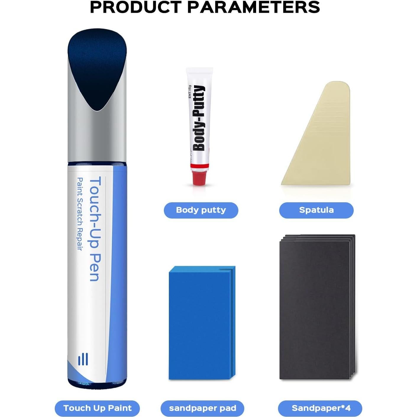 Kit de Reparación de Pintura Audi Navarra Azul Metálico 12.1ml