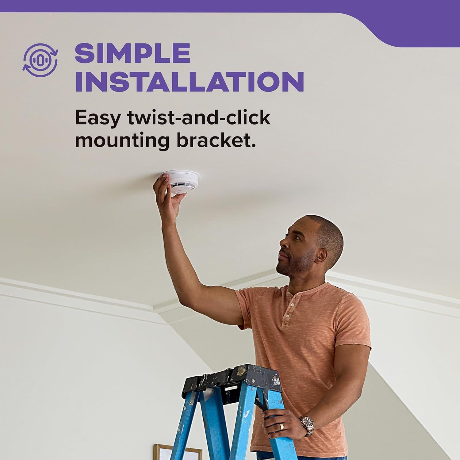 Detector de Humo y Monóxido Kidde 30CUA10 10 Años Batería