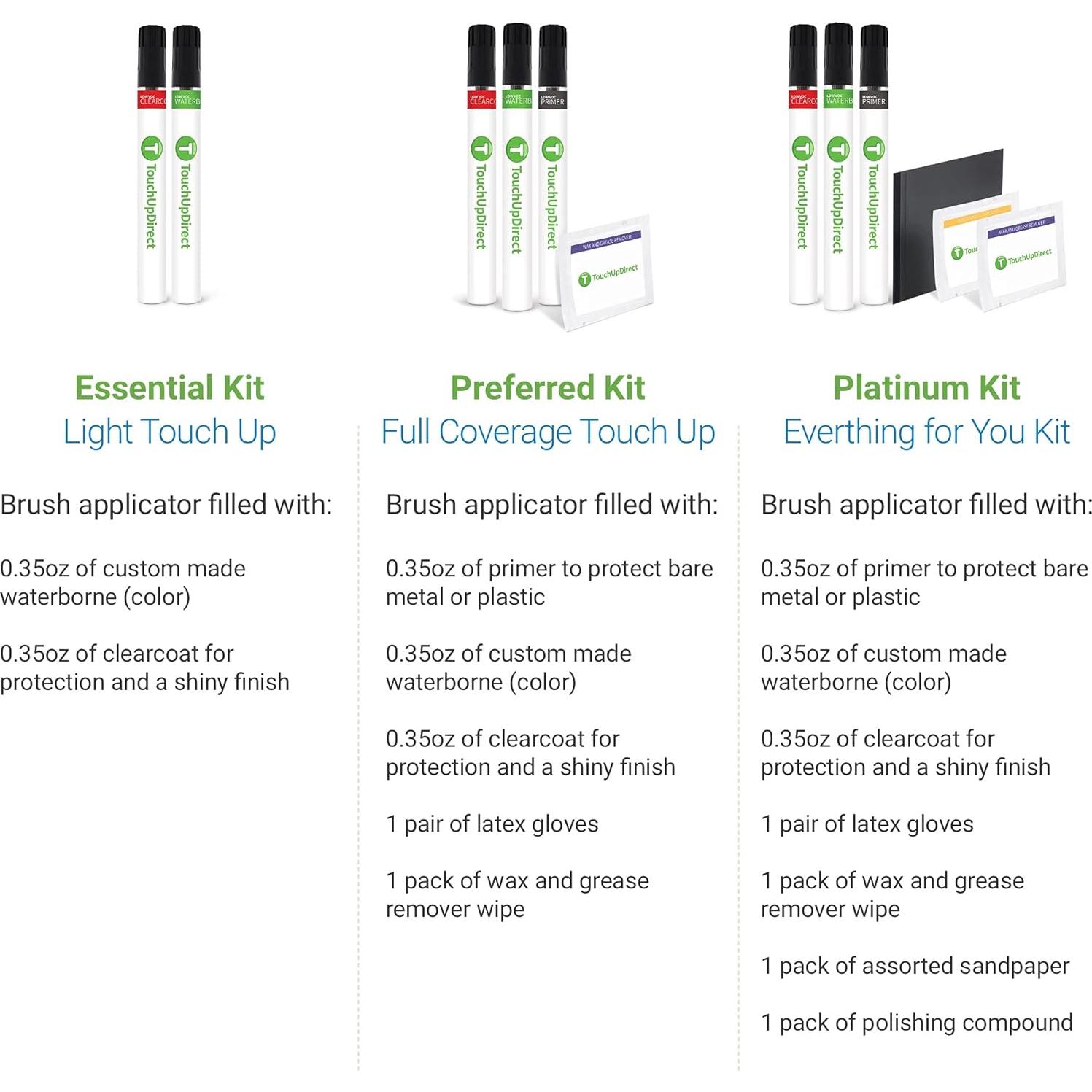 Kit de Pintura de Retoque TouchUpDirect Platino Grafito Perla