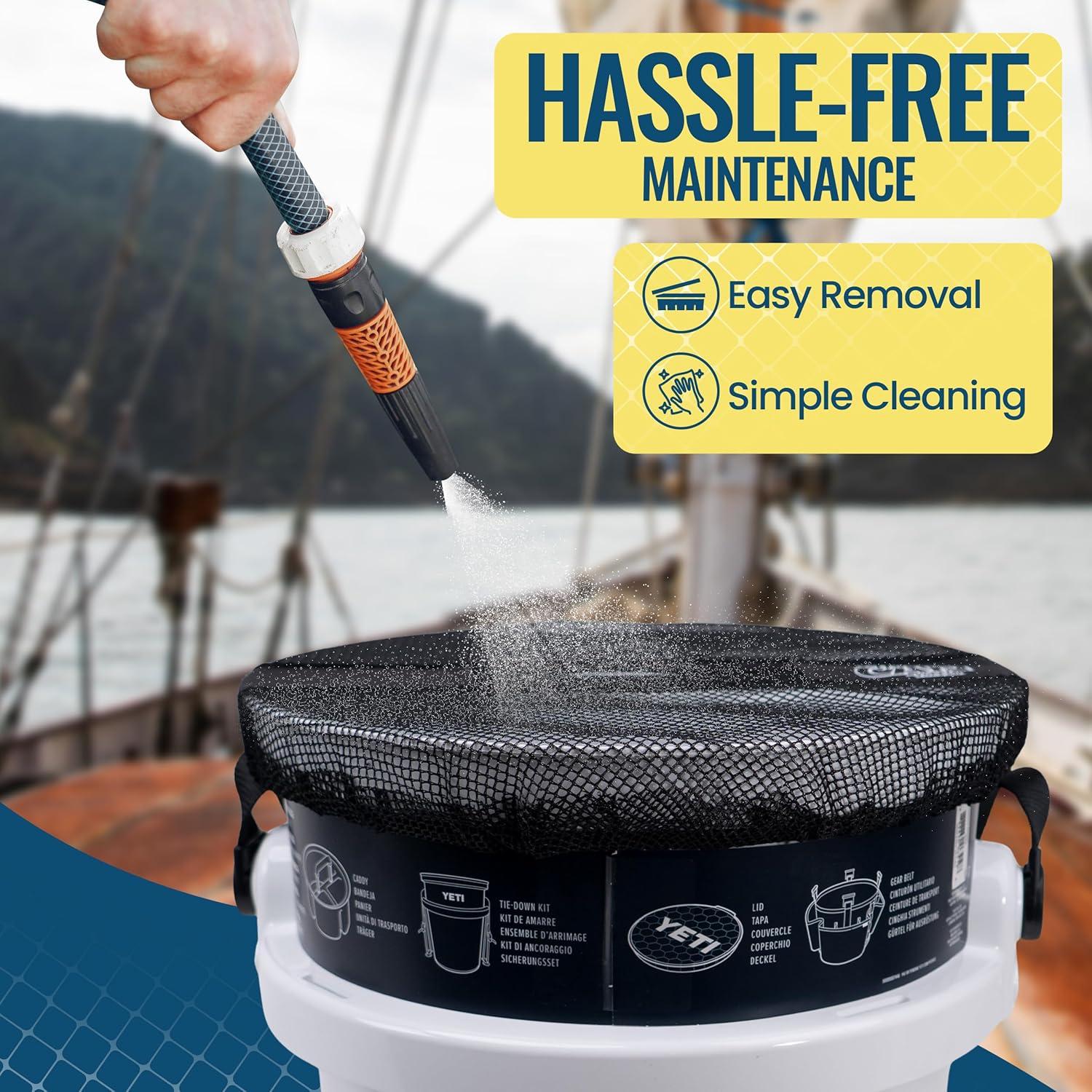 Tapa Cubo 19 L Thrasher Lures Malla Negra Multiusos