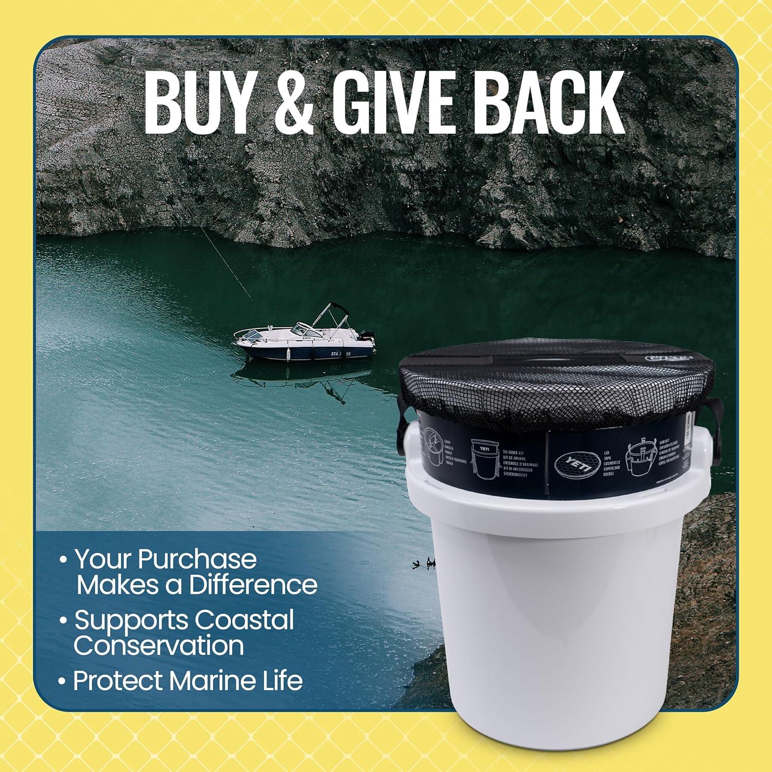 Tapa Cubo 19 L Thrasher Lures Malla Negra Multiusos