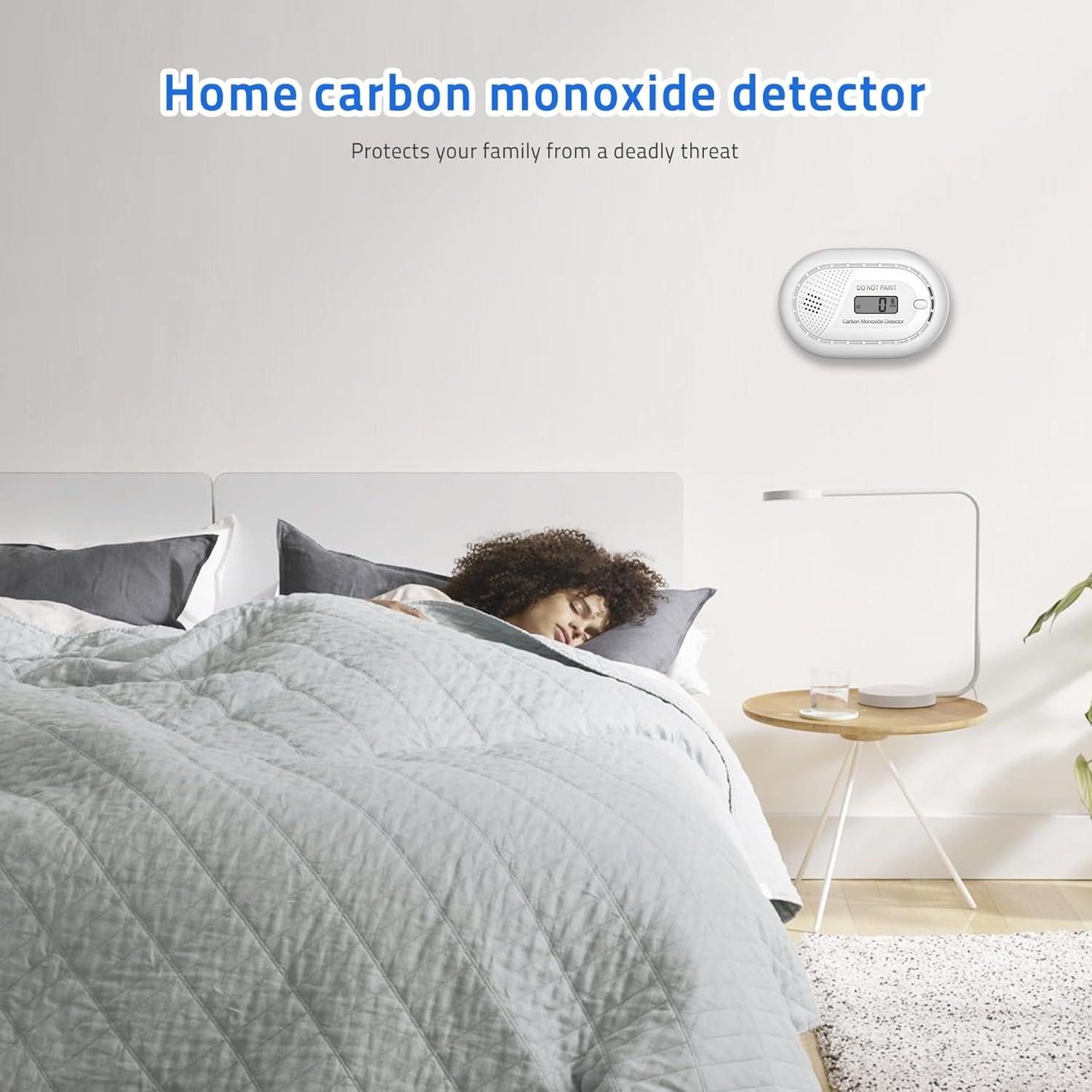 Detector de Monóxido de Carbono Runidur CO11 LCD 10 Años 2 Pzas