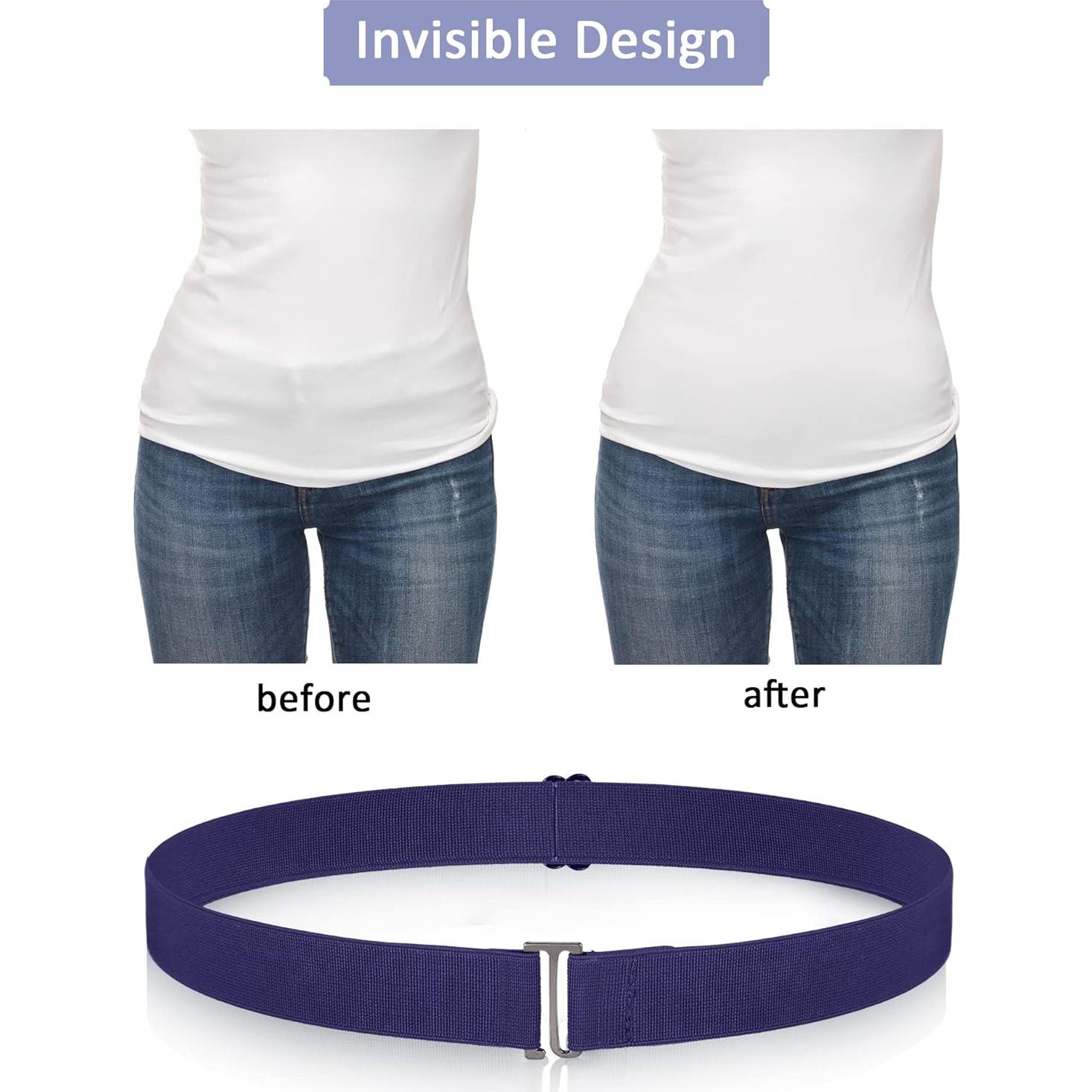 Cinturones Invisibles Elásticos SATINIOR 6 Pcs para Mujeres