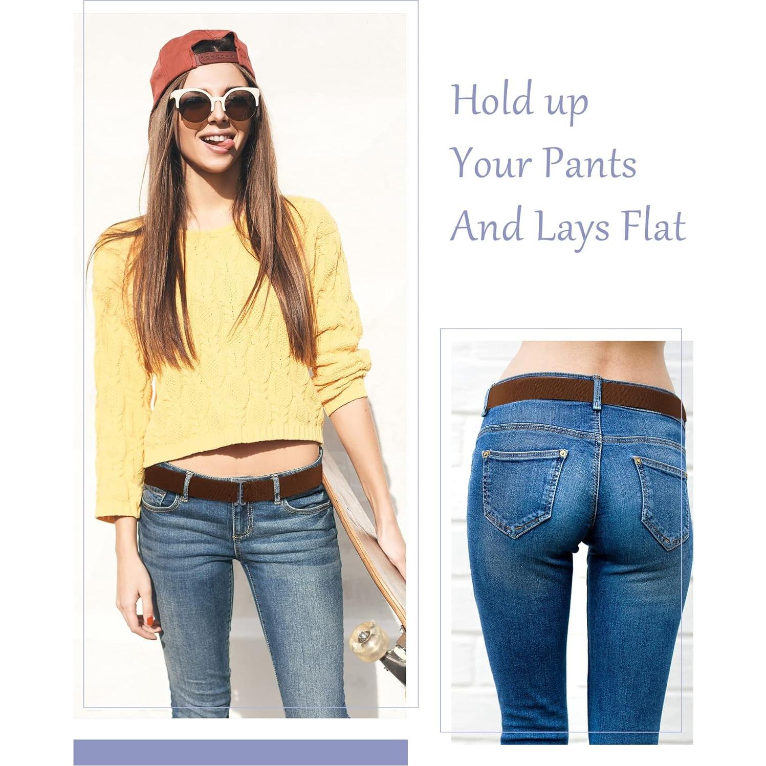 Cinturones Invisibles Elásticos SATINIOR 6 Pcs para Mujeres