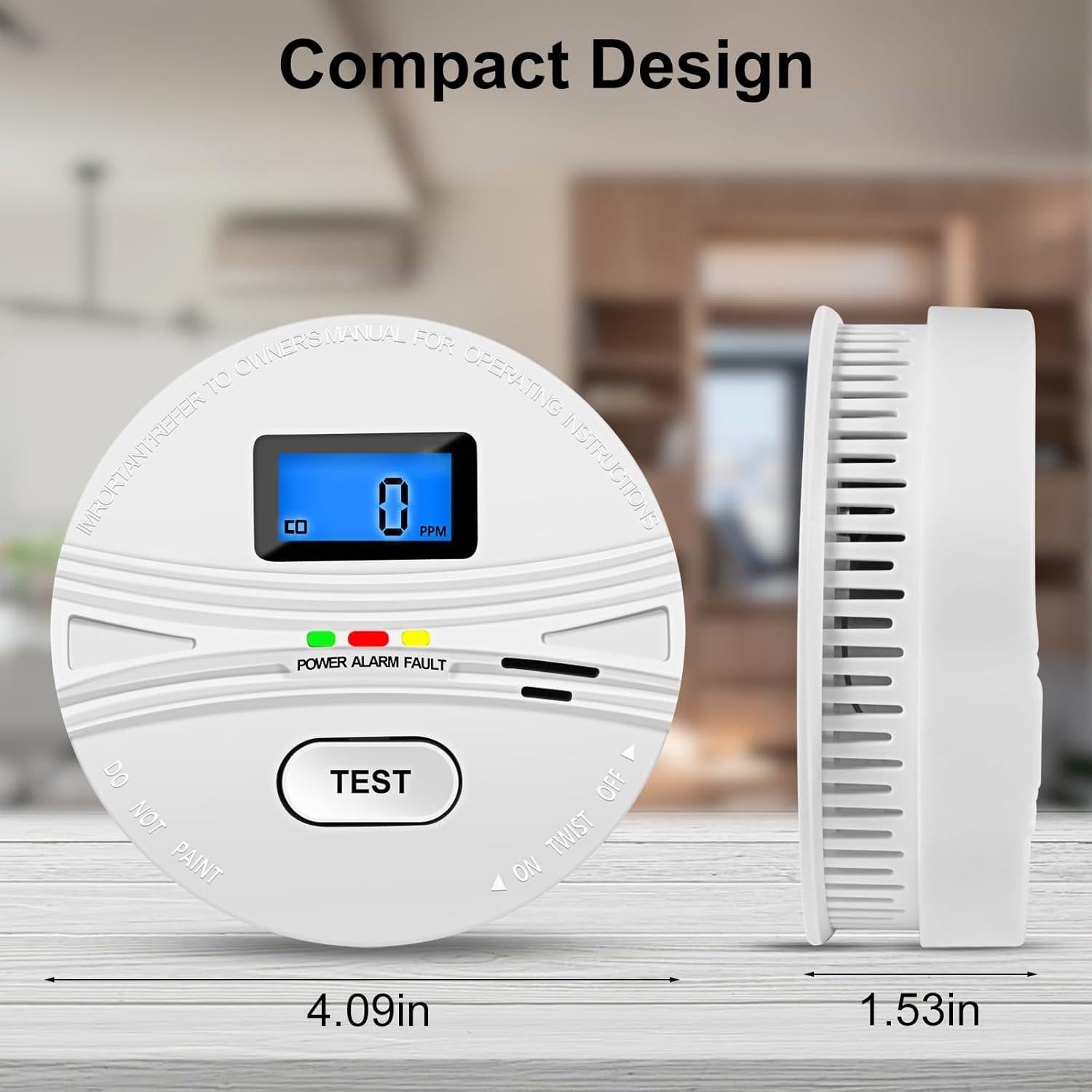 Combo 2 Detectores de Humo y Monóxido LEMONTail PTH-906