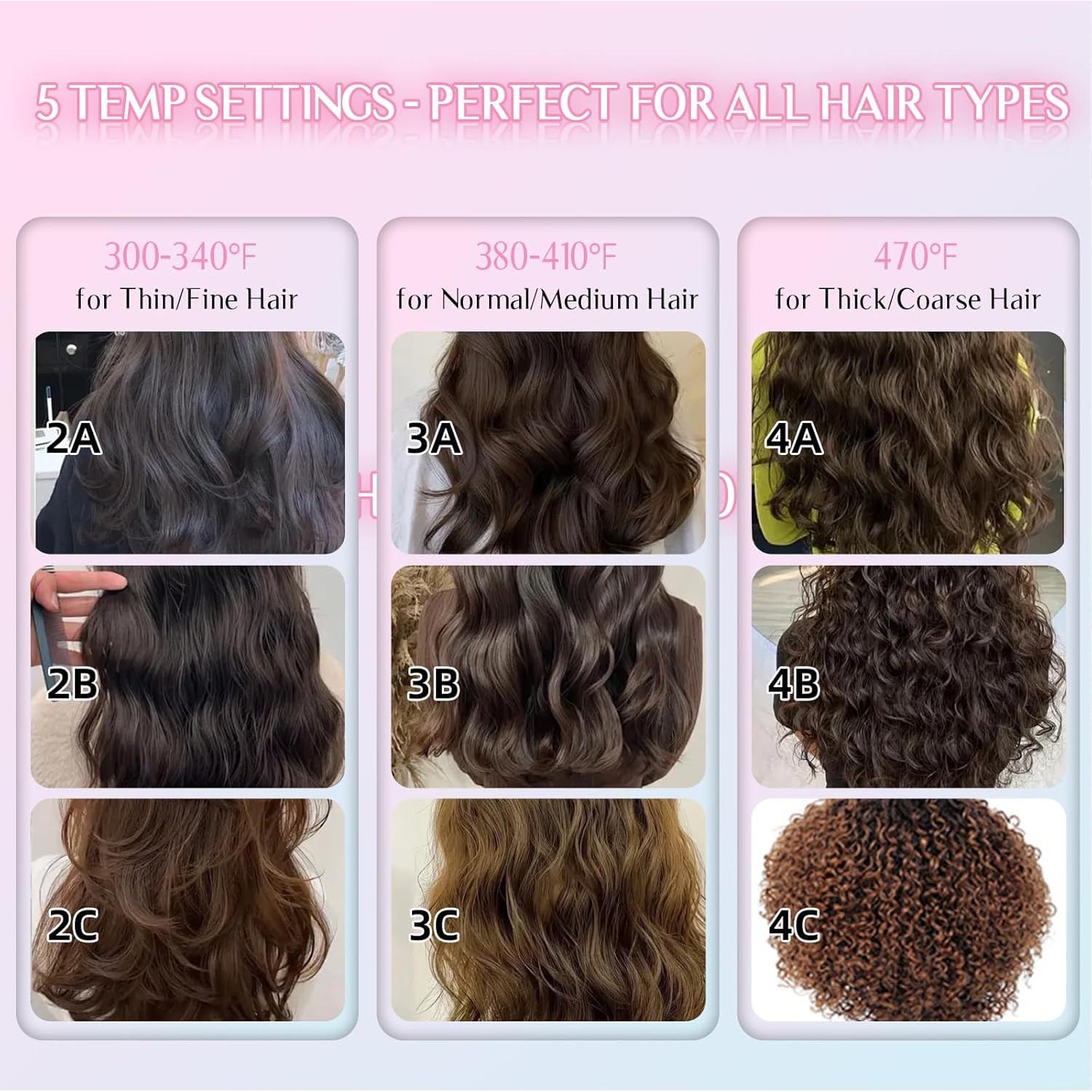 DORISILK 470°F Hair Straightener Colorful Light, Dual Voltage Flat Iron for European Travel, 1" Professional Salon Ceramic Straightening and Curling Iron Smooth Tech 30s Fast Heat Gift for Women Girls