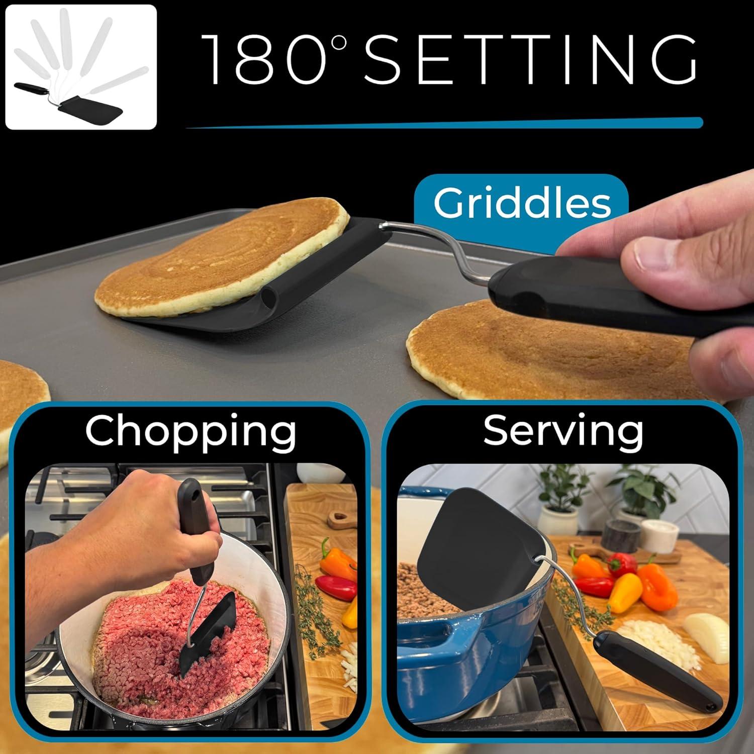 Espátula Giratoria Ajustable Blue Bosti - 119g, Resistente al Calor