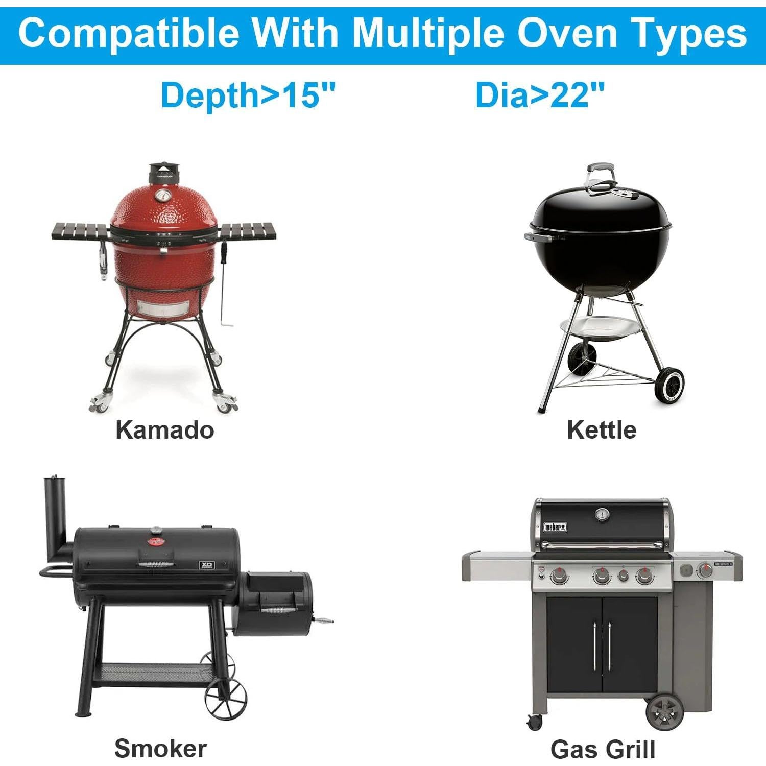 Horno de Pizza TAILGRILLER Portátil para Parrilla - Negro