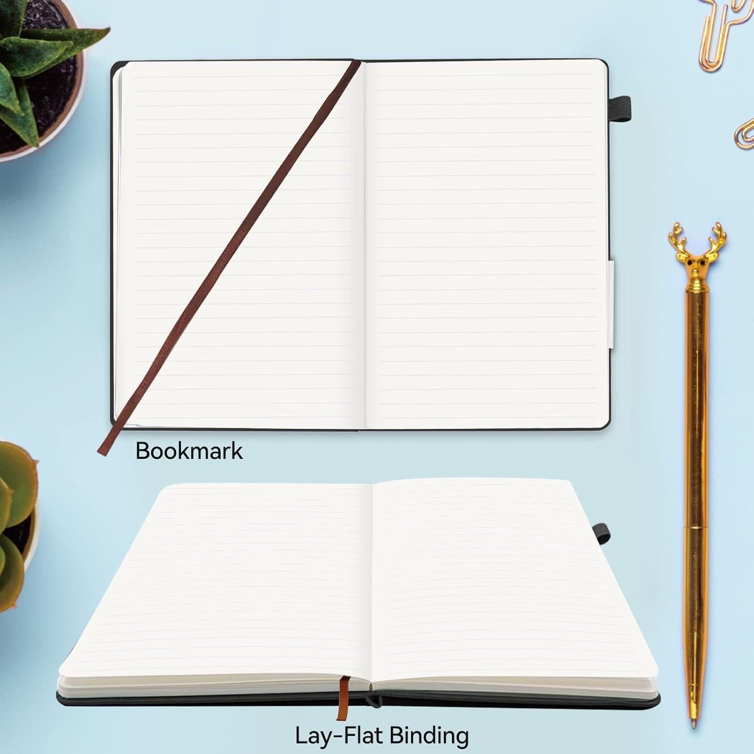 Cuaderno de Tapa Dura Soomeet A5 Negro 200 Páginas Rayadas