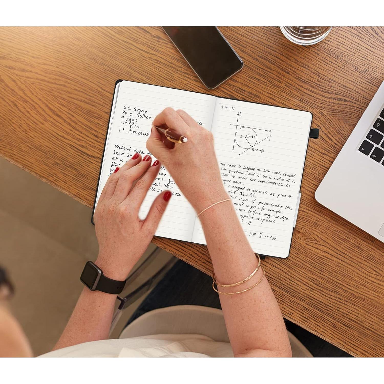 Cuaderno de Tapa Dura Soomeet A5 Negro 200 Páginas Rayadas