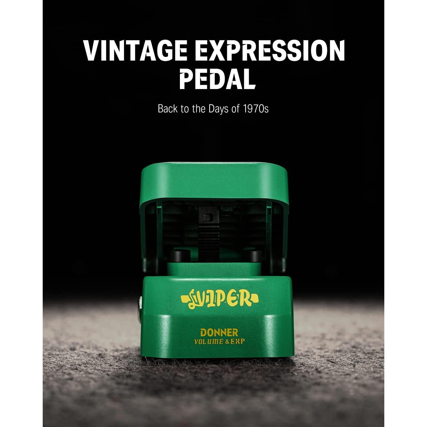 Pedal de Volumen y Expresión Donner EC1007, Analógico, 2 en 1